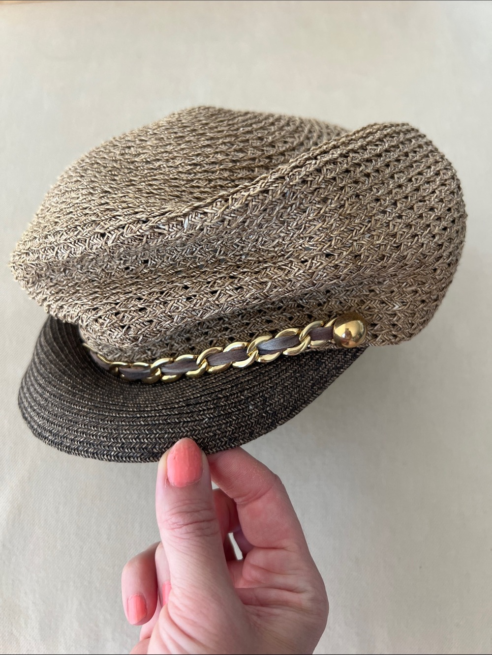 Eugenia Kim Two-Tone Marina newsboy cap - Picture 5 of 6